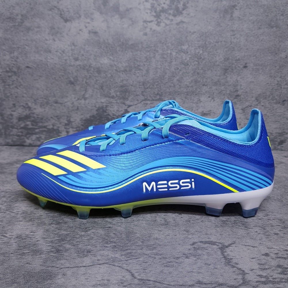 ADIDAS F50 MESSI PRO FG Soccer Cleats Mens 10.5 Womens 11.5 Blue JQ7953